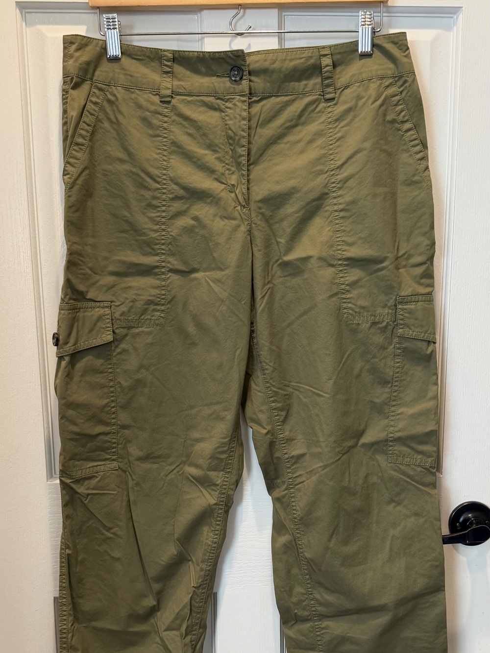 Michael Kors Women’s Olive Green Cargo Utility Pants -Casual Versatile Pants